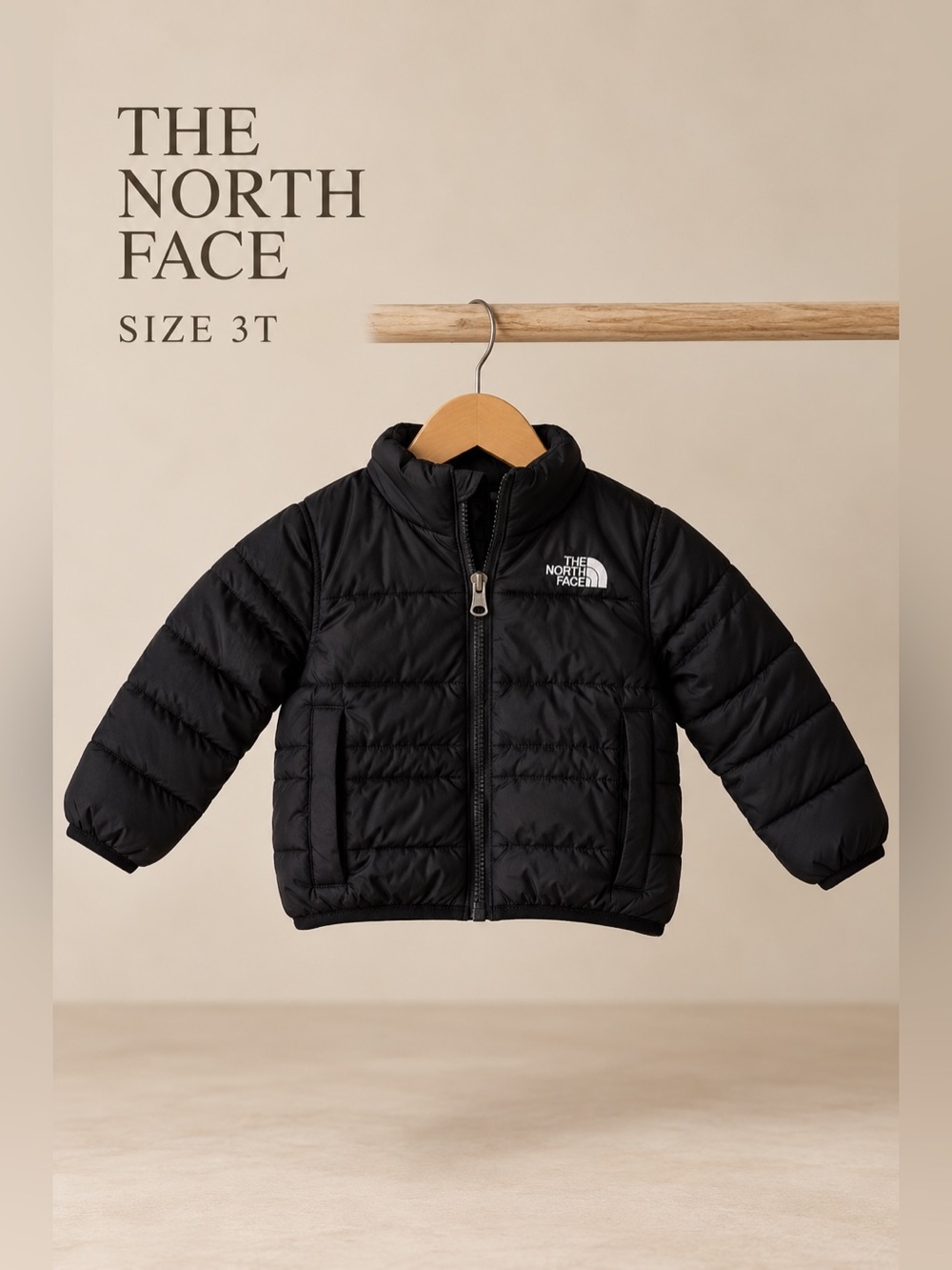 The North Face Kids Black Down Puffer Jacket Size 3T